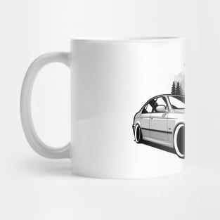 Silver White E39 Classic Saloon Mug